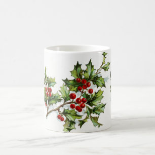 Caneca De Café Holly Berries 001