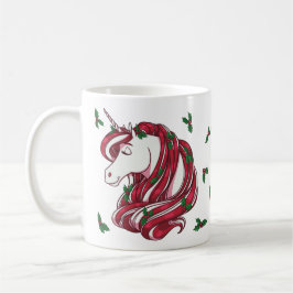 Caneca De Café Holly Berry Unicorn