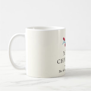 Caneca De Café Holly cherry feliz natal personalizou a família n
