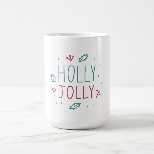 Caneca De Café Holly Jolly (Centro)