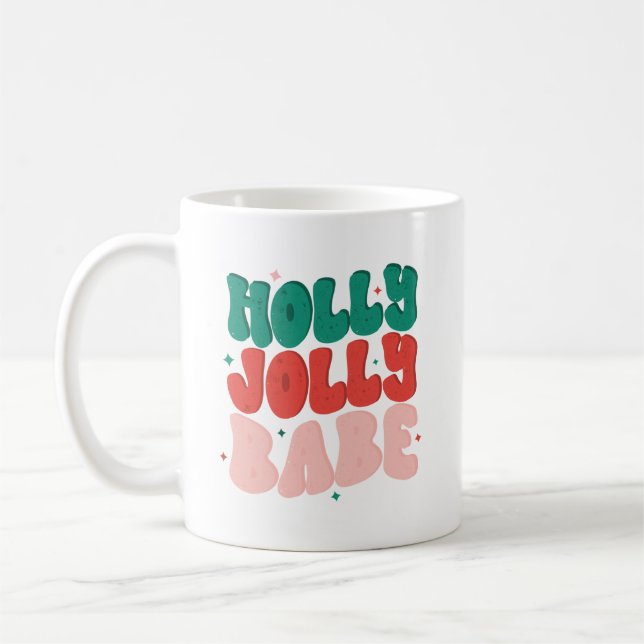 Caneca De Café Holly Jolly Babe (Esquerda)