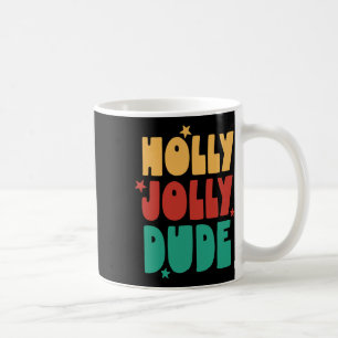 Caneca De Café Holly Jolly Cara De Natal Garotas Feliz Xm