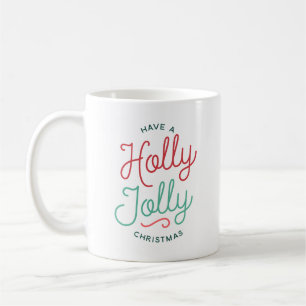 Caneca De Café Holly Jolly Christmas