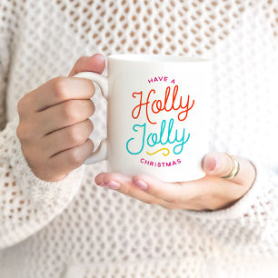 Caneca De Café Holly Jolly Christmas