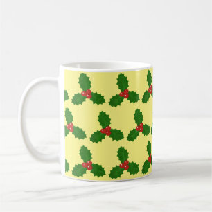 Caneca De Café Holly Leaf