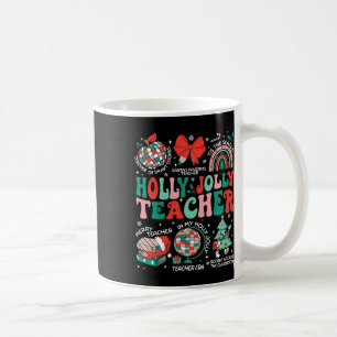Caneca De Café Holly N Jolly Professor Arco de Coquetes de Natal