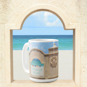 Caneca De Café Hollywood Beach Flórida Broadwalk Vista para o Oce