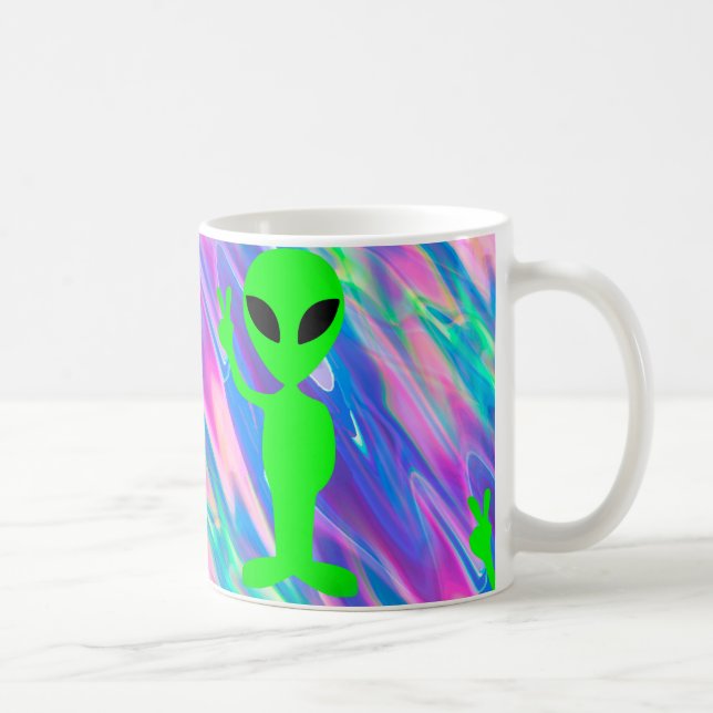 Caneca De Café holograma de alienígena (Direita)