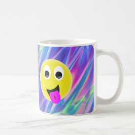 Caneca De Café holograma de emoji