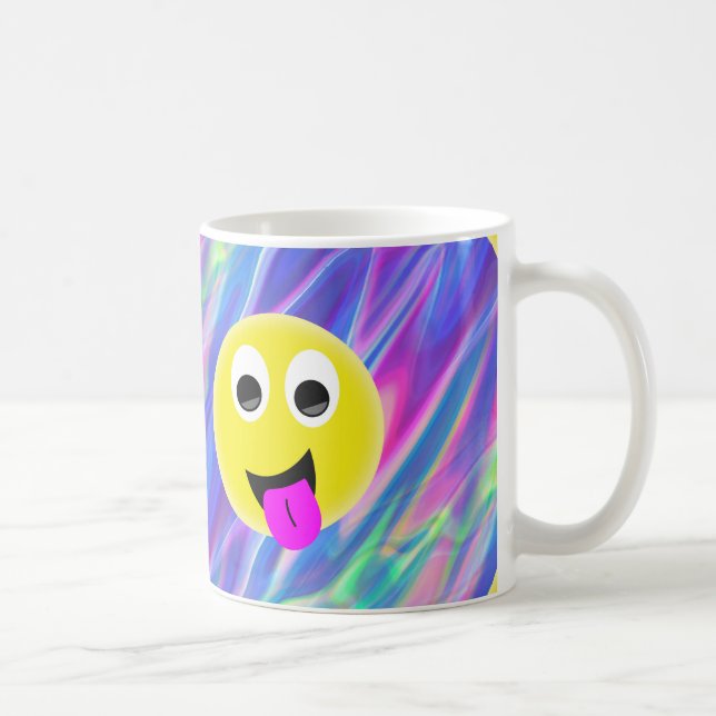Caneca De Café holograma de emoji (Direita)