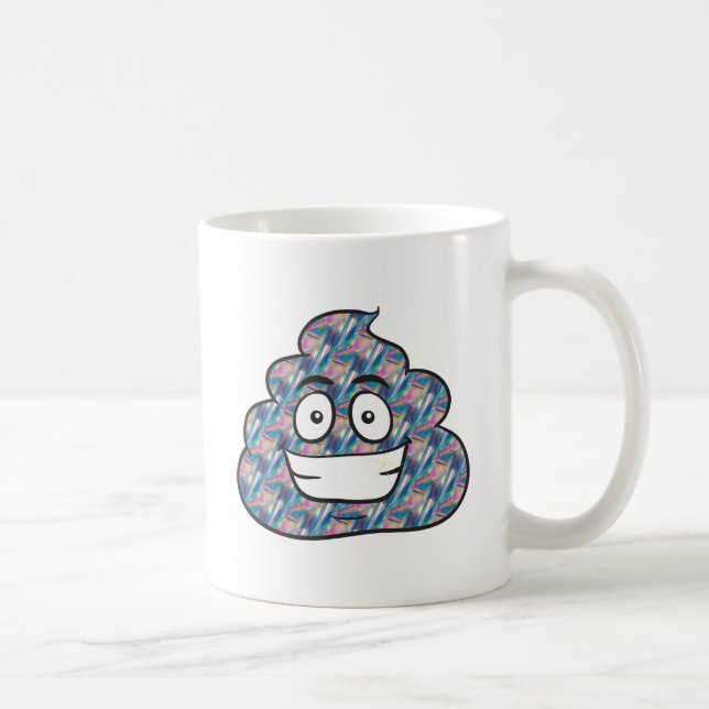 Caneca De Café holograma poop emoji (Direita)