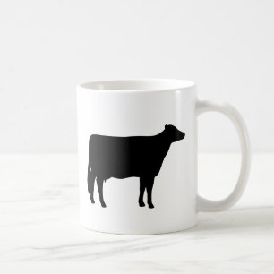 Caneca De Café Holstein Cow Silhouettes Animal da Fazenda do pa