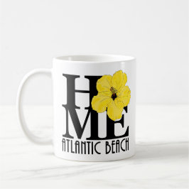 Caneca De Café HOME Atlantic Beach Yellow Hibiscus 11oz