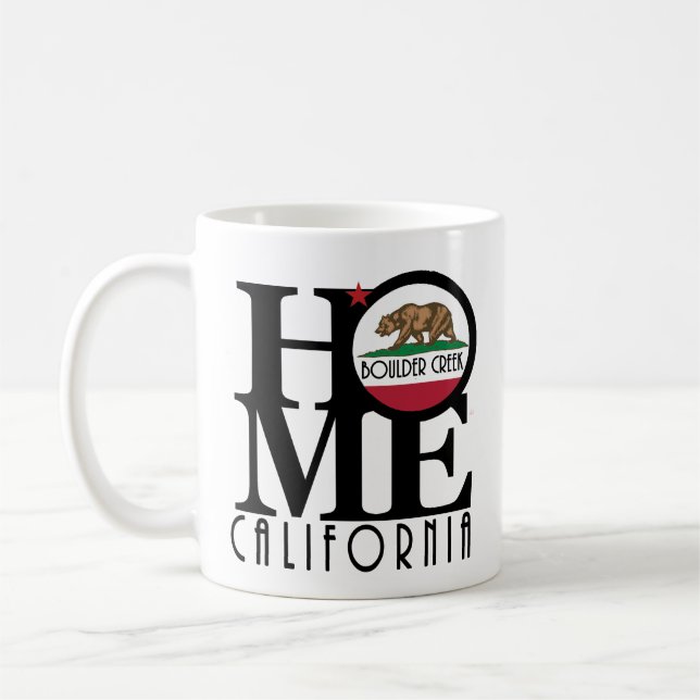 Caneca De Café HOME Boulder Creek California (Esquerda)