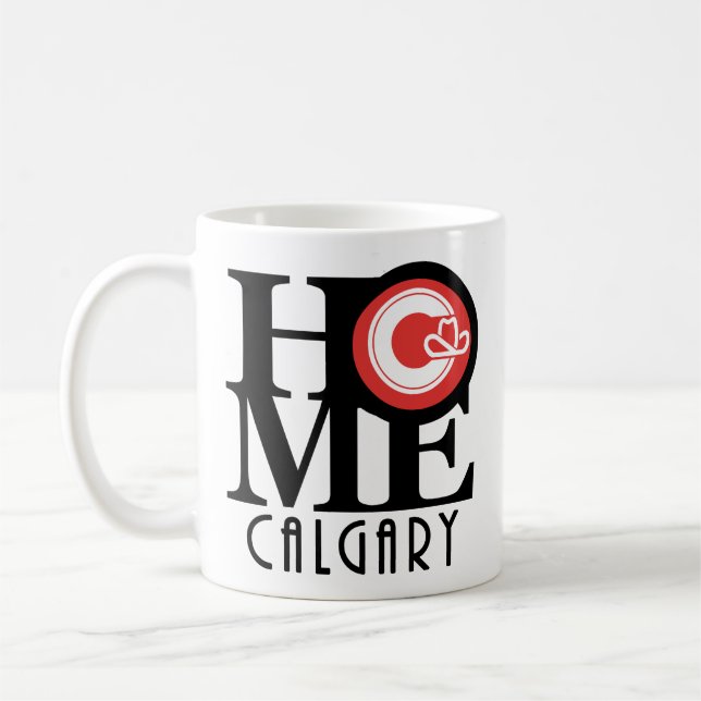 Caneca De Café HOME Calgary 11oz (bandeira da cidade) (Esquerda)