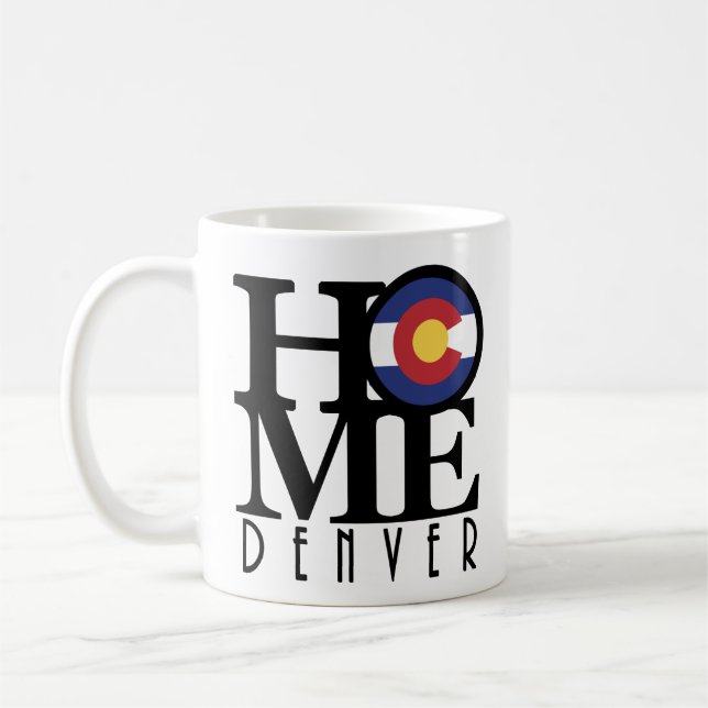 Caneca De Café HOME Denver Colorado 11oz (Esquerda)