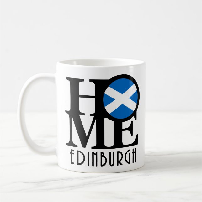 Caneca De Café HOME Edinburgh Scotland 11oz (Esquerda)