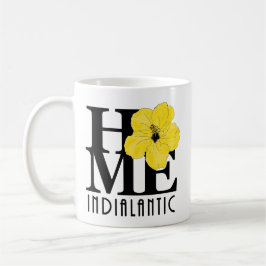 Caneca De Café HOME Indialantic Yellow Hibiscus 11oz