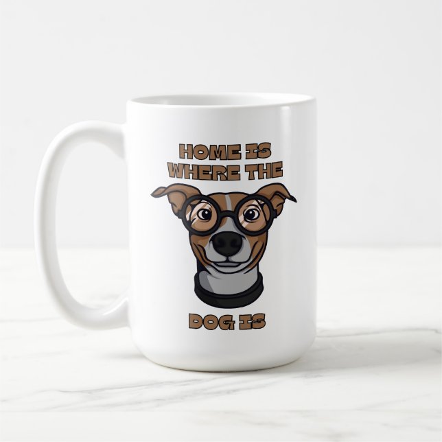 Caneca De Café Home Is Where The Dog Is (Esquerda)
