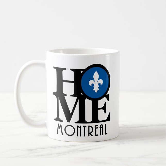 Caneca De Café HOME Montreal Quebec 15oz (Esquerda)