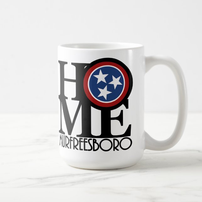 Caneca De Café HOME Murfreesboro, Tennessee Coffee Mug (Direita)