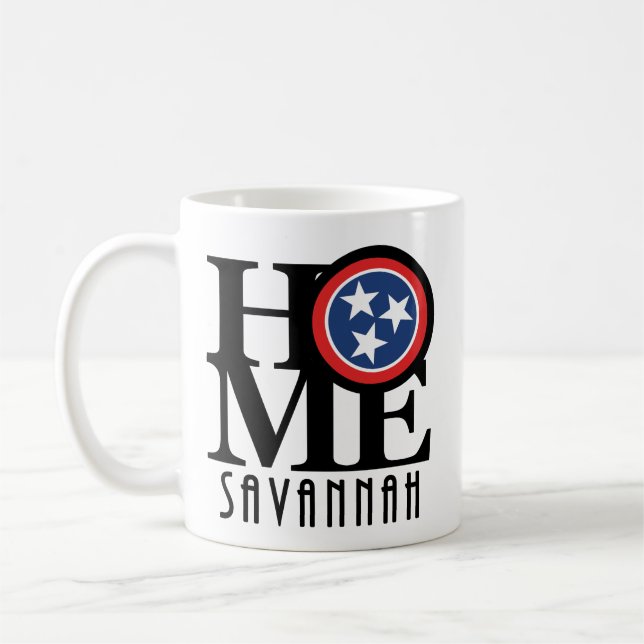 Caneca De Café HOME Savannah Tennessee 11oz (Esquerda)