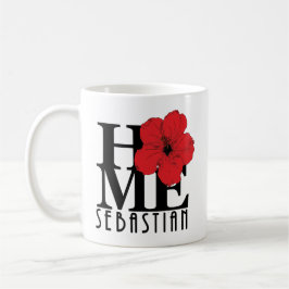 Caneca De Café HOME Sebastian 11oz Red hibiscus