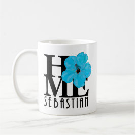 Caneca De Café HOME Sebastian Florida 11oz Blue hibiscus