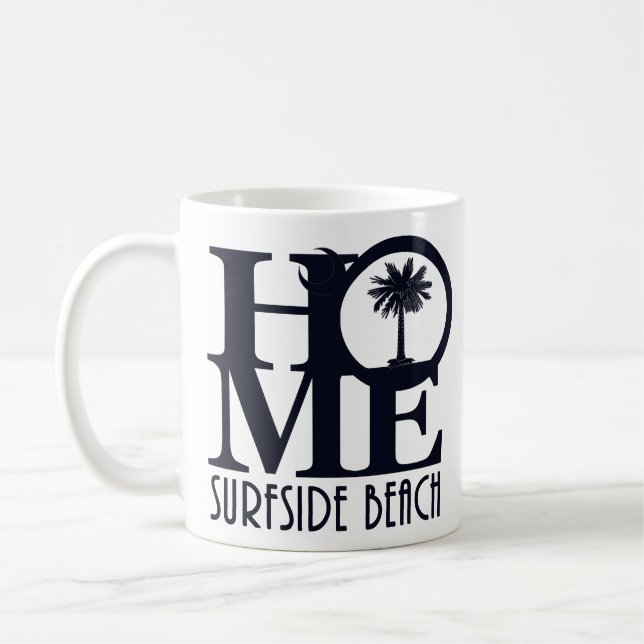Caneca De Café HOME Surfside Beach SC 11oz (Esquerda)
