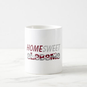 Caneca De Café Home Sweet Alabama American Flag Hearts