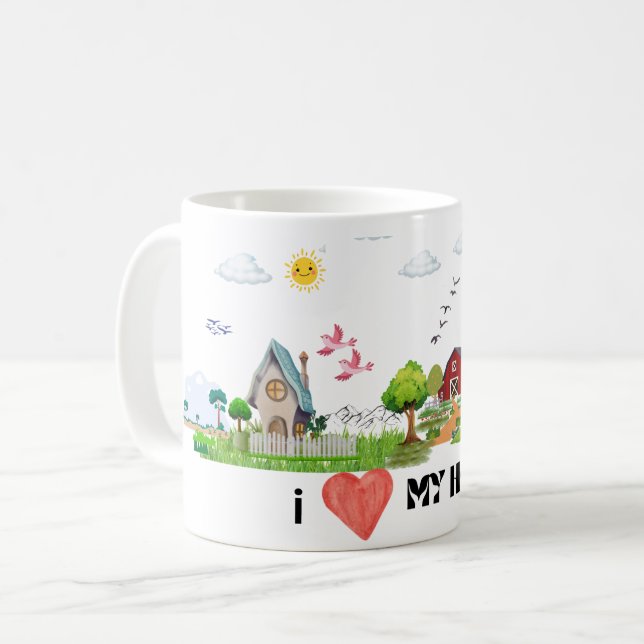 Caneca De Café Home Sweet Home (Frente Esquerda)