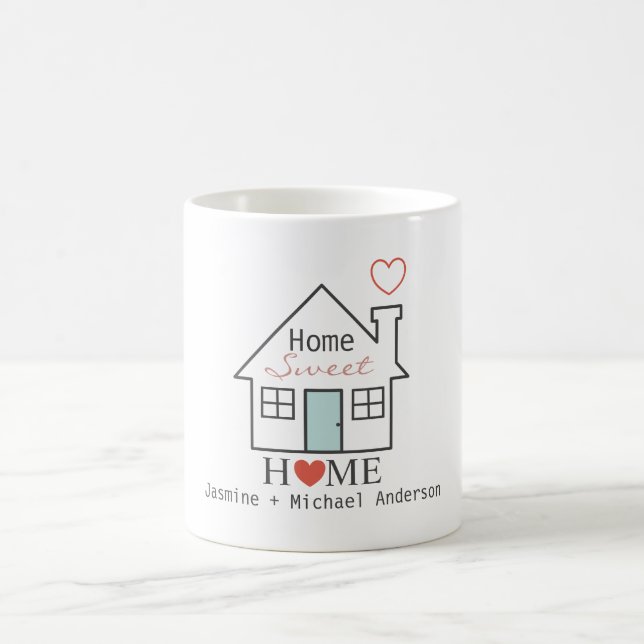 Caneca De Café Home Sweet Home personalizado (Centro)