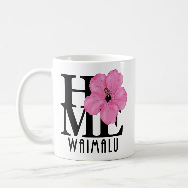 Caneca De Café HOME Waimalu Pink 11oz (Esquerda)