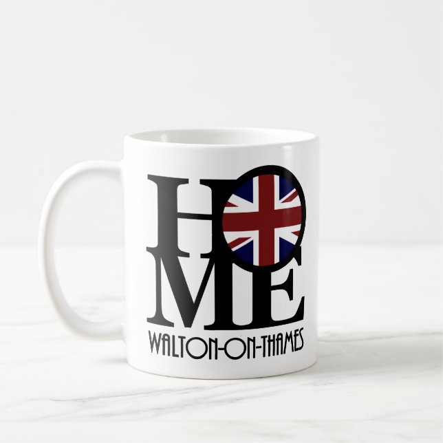 Caneca De Café HOME Walton-On-Thames 11oz (Esquerda)