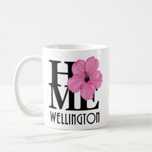 Caneca De Café HOME Wellington Pink Hibiscus 11oz