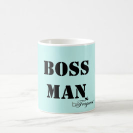Caneca De Café homem branco clássico beFragrant do chefe da