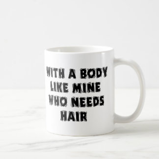 Caneca De Café Homem calvo do dia dos pais engraçado