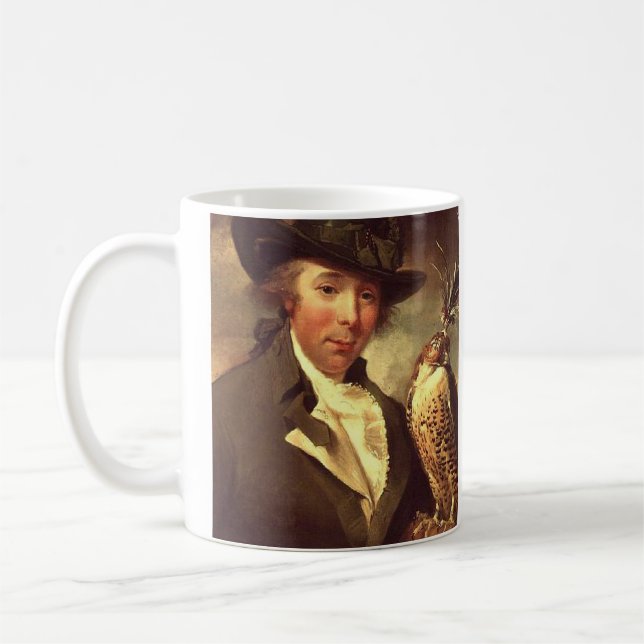 Caneca De Café Homem com Falcão (Esquerda)