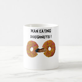 Caneca De Café Homem Comendo Donuts ! 