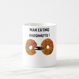 Caneca De Café Homem Comendo Donuts !