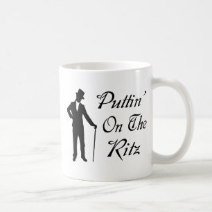 Caneca De Café Homem Dapper Puttin no Ritz