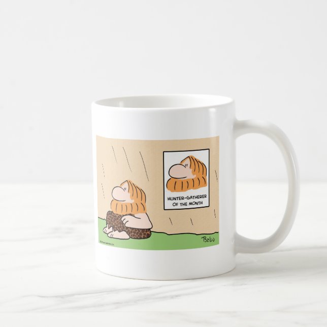 Caneca De Café homem das cavernas do mês dos recolectores do (Direita)