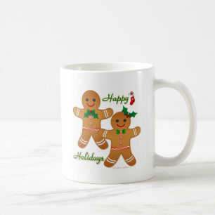 Caneca De Café Homem de Biscoito de Natal Feliz Menino Menina