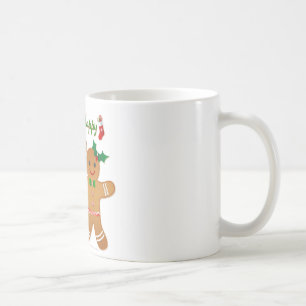 Caneca De Café Homem de Biscoito de Natal Feliz Menino Menina