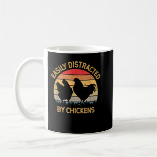 Caneca De Café Homem de Galinha Louco