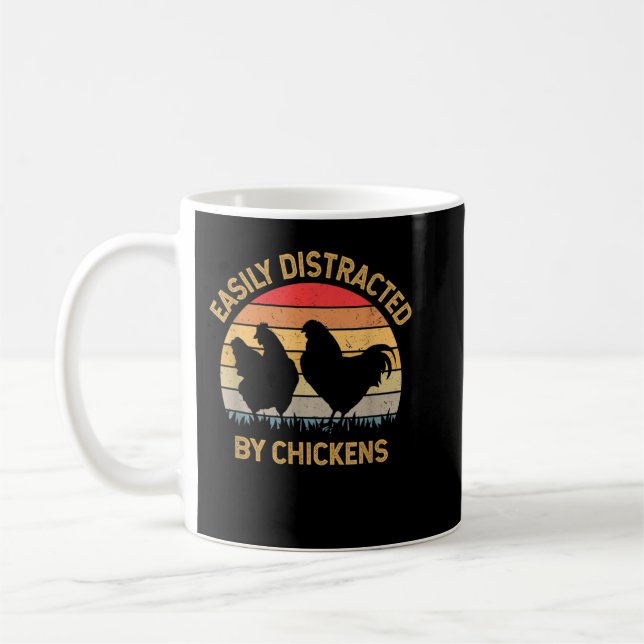 Caneca De Café Homem de Galinha Louco (Esquerda)