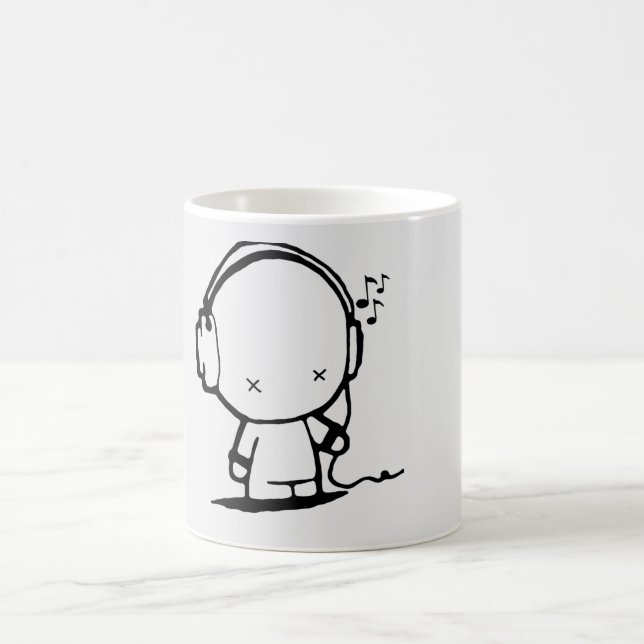 Caneca De Café Homem de Música (Centro)