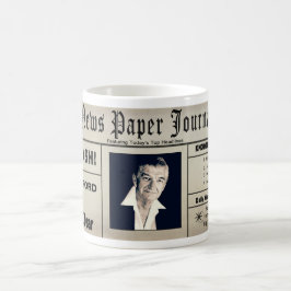 CANECA DE CAFÉ HOMEM DO ANO MUG - JORNAL - INSERIR FOTO