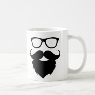 Caneca De Café Homem engraçado maduro da barba