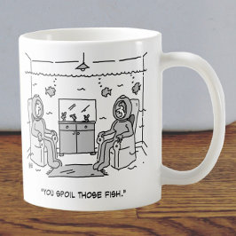 Caneca De Café Homem mama seu peixe tropical - Cartografia engraç